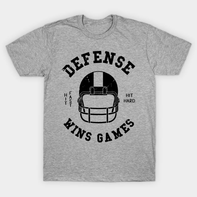 Football Fan Defense Wins Games Football Fan T-Shirt by atomguy